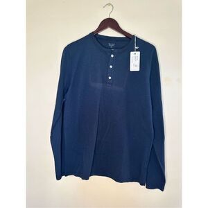 Hartford Men’s Navy Blue Henley Size Small